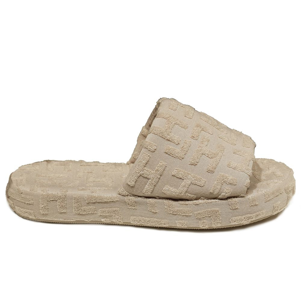 Hinnominate Beige Baumwollsandale