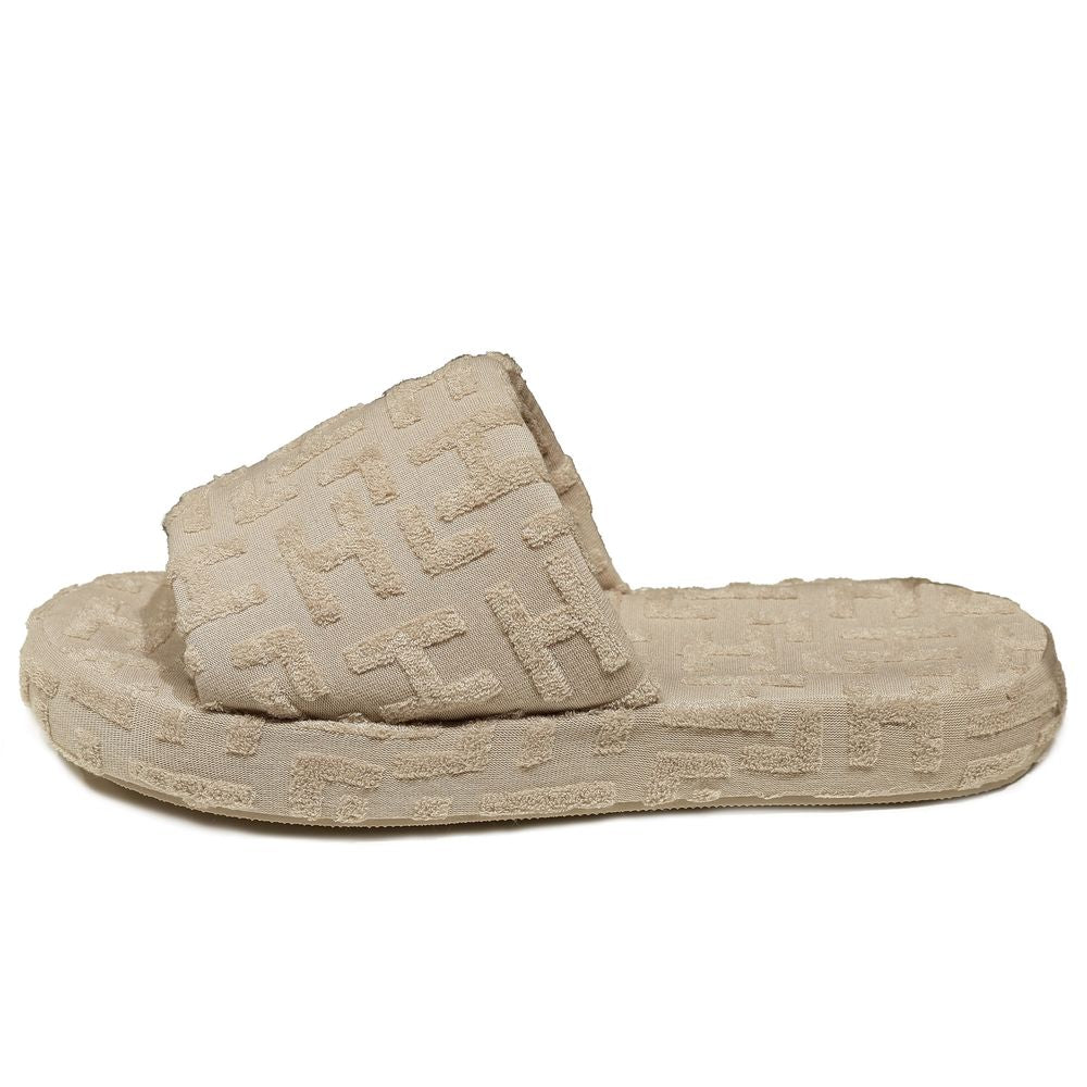 Hinnominate Beige Baumwollsandale