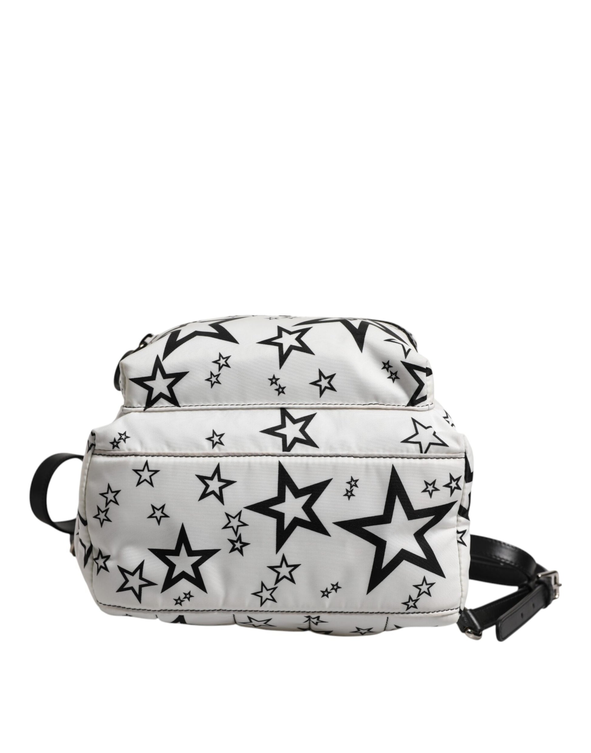 Dolce &amp; Gabbana – Reiserucksack aus Nylon mit DG-Sternen-Print, Weiß