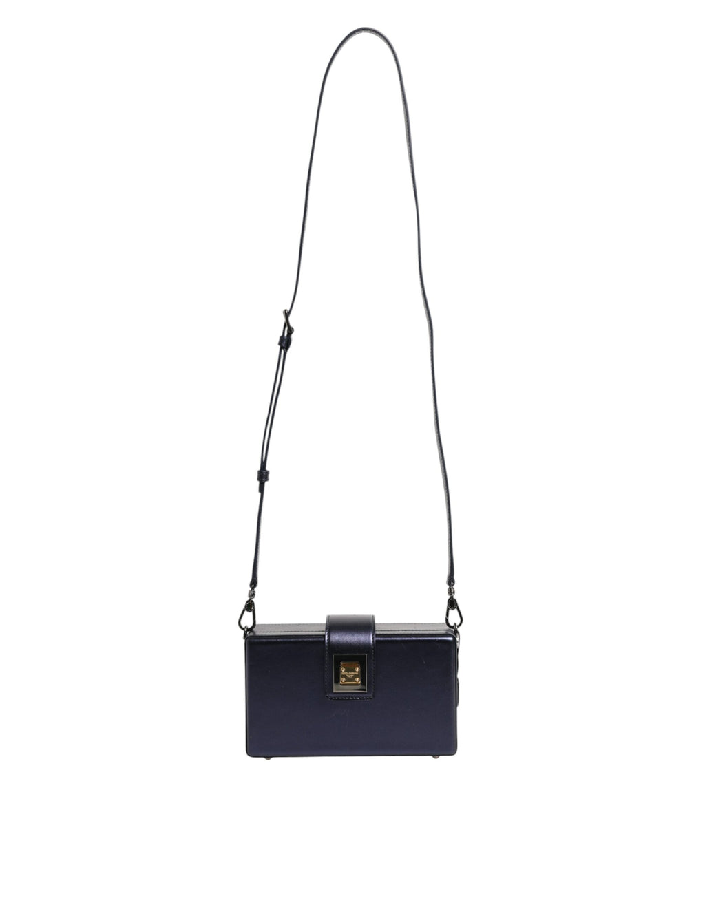 Dolce &amp; Gabbana Blaue DG BOX Umhängetasche aus Lammleder