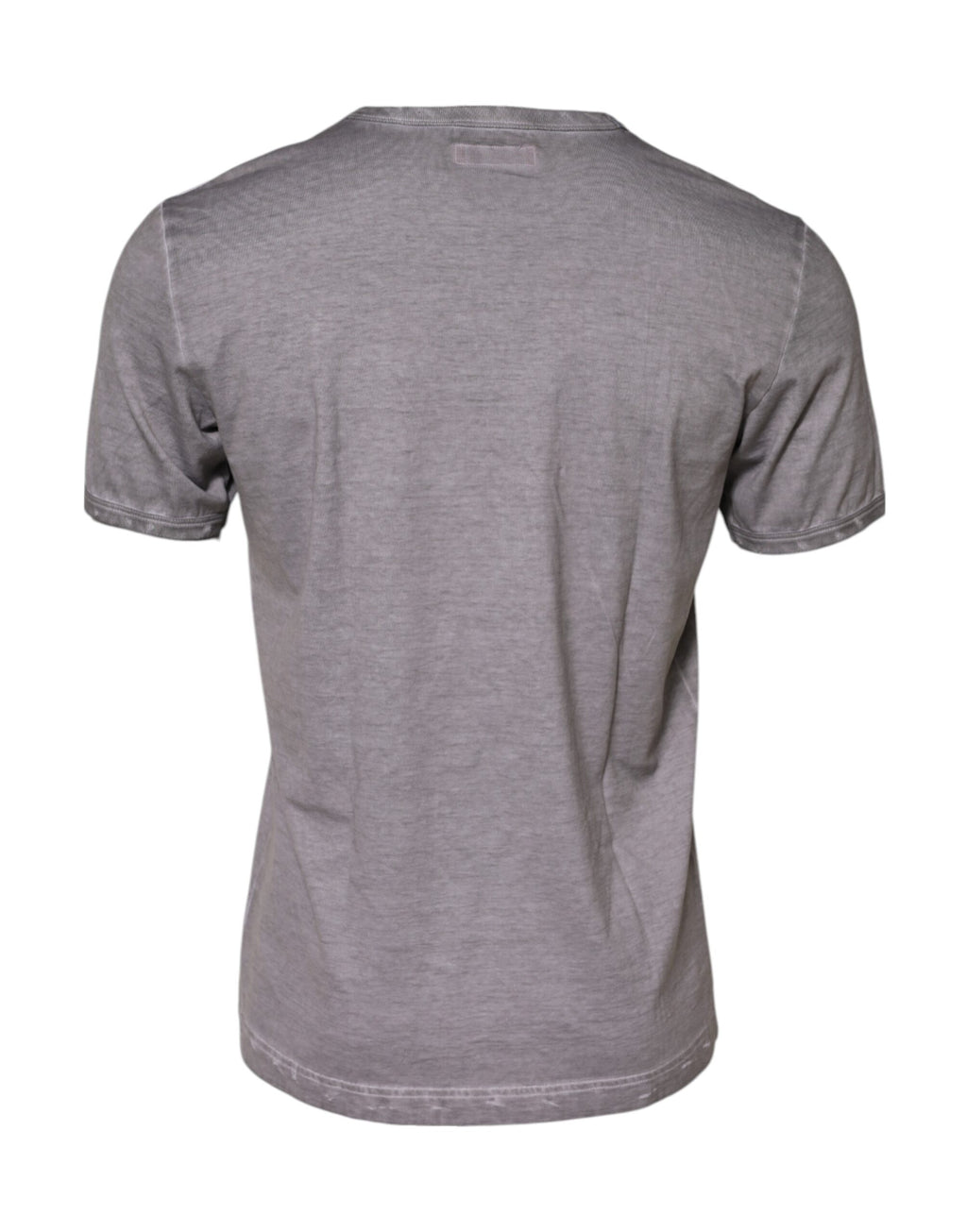 T-shirt à col rond Dolce & Gabbana en coton gris à imprimé graphique