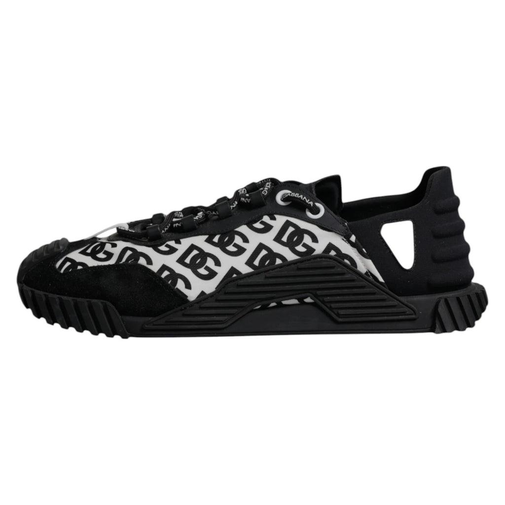 Baskets basses Dolce & Gabbana NS1 en dentelle et logo noir