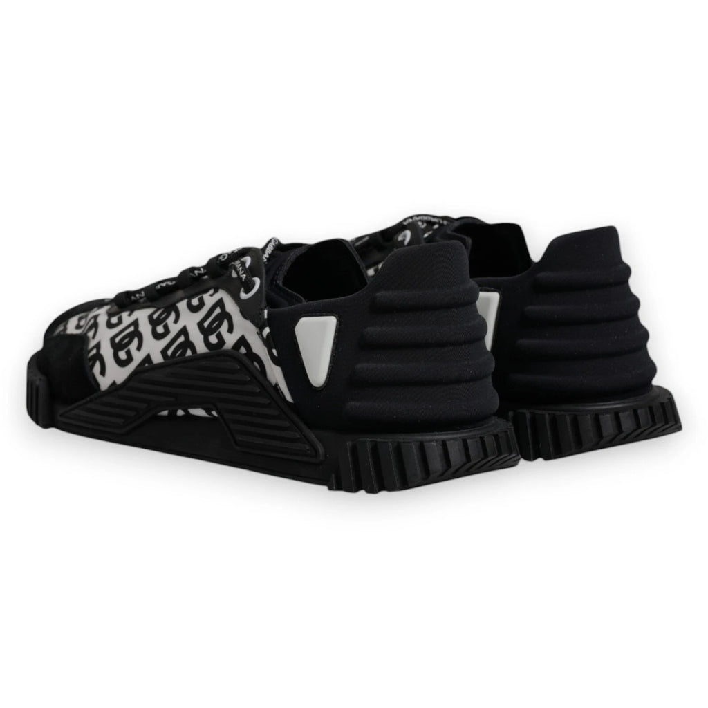 Baskets basses Dolce & Gabbana NS1 en dentelle et logo noir