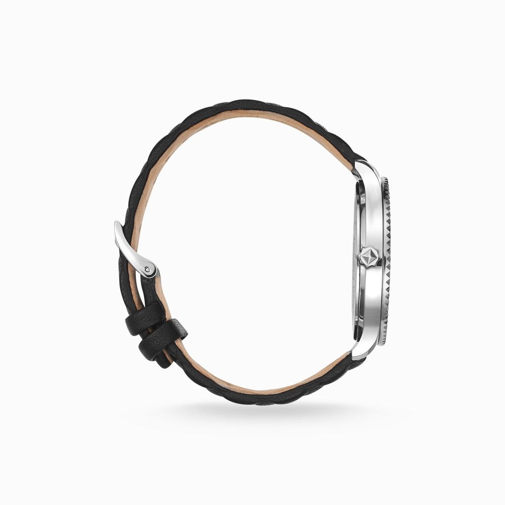 Montre Thomas Sabo en cuir noir