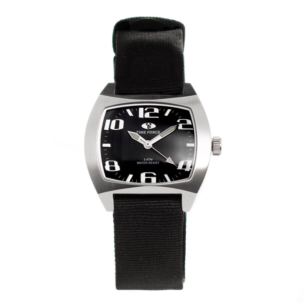 Montre sport Time Force en nylon noir