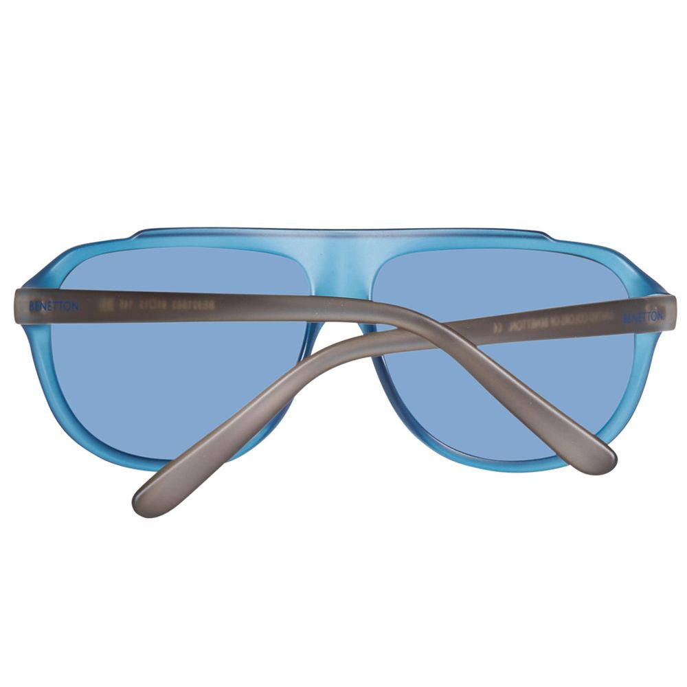 Benetton – Blaue Sonnenbrille mit Spritzguss
