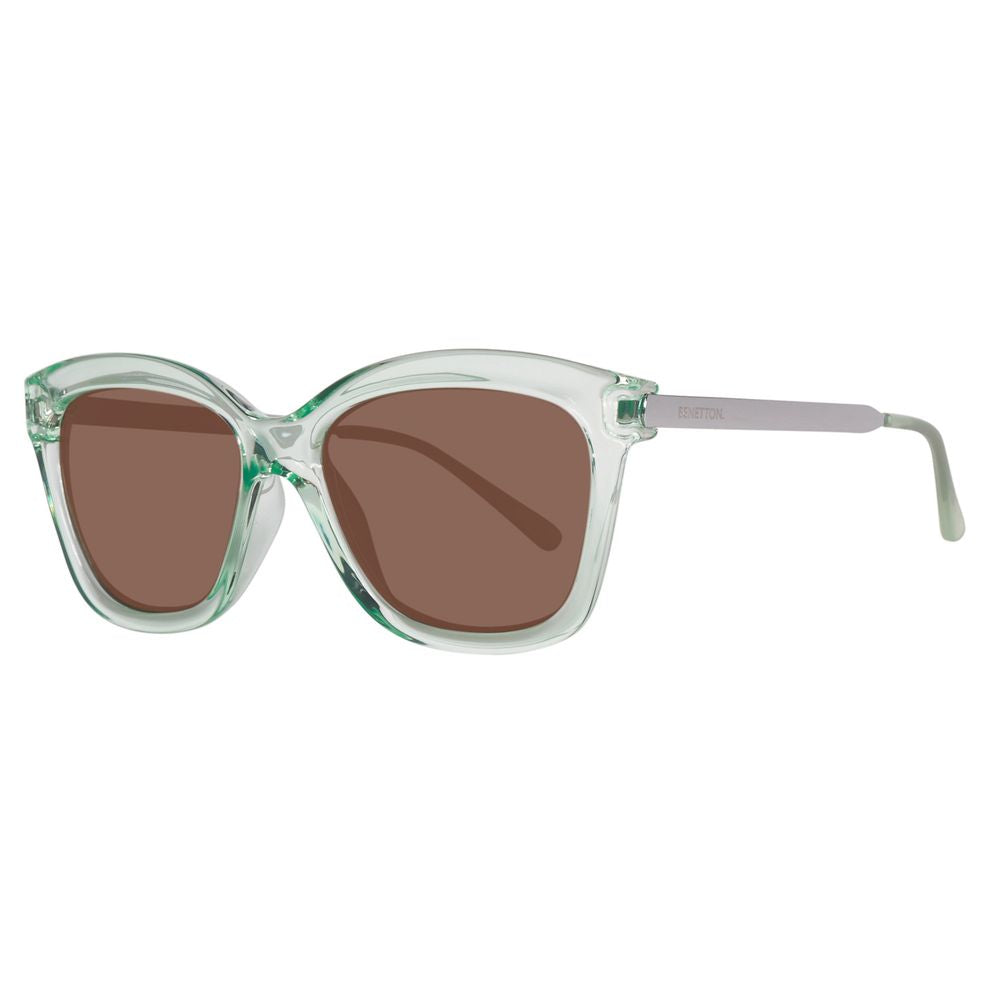 Benetton Grüne Harz-Sonnenbrille