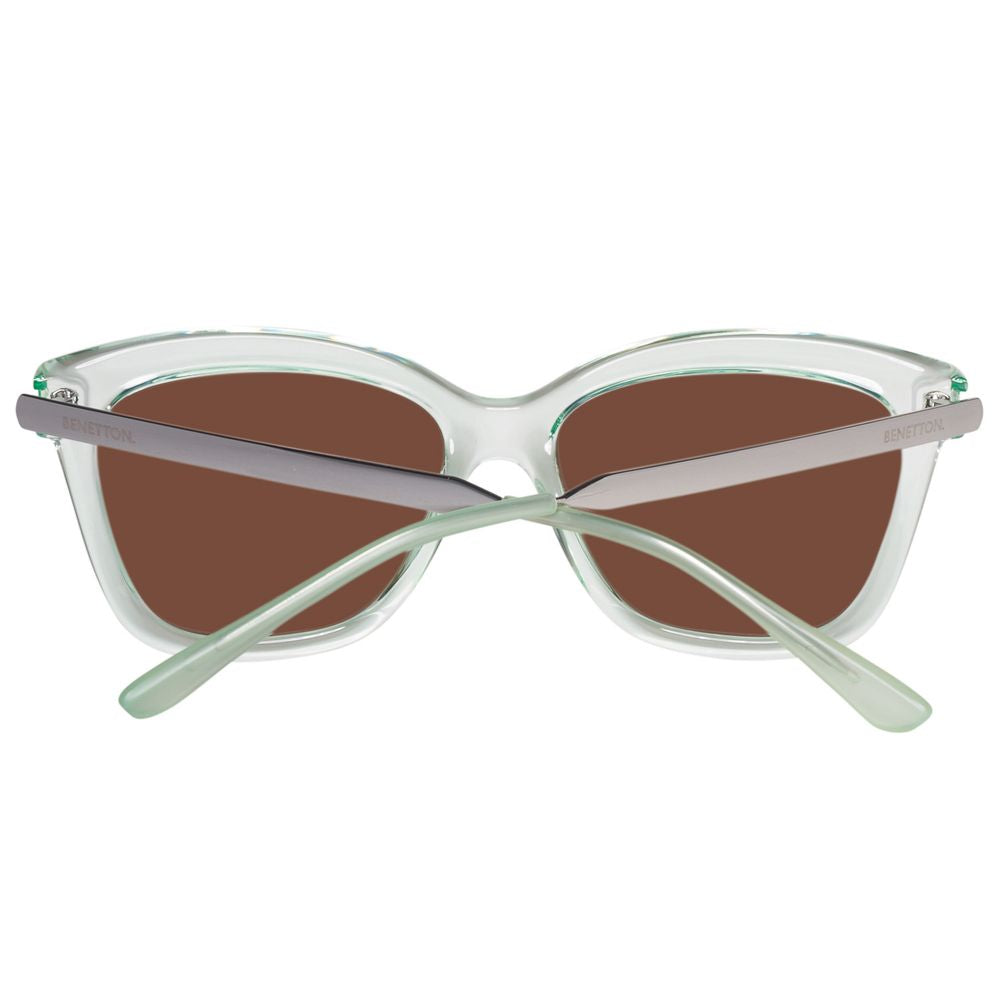 Benetton Grüne Harz-Sonnenbrille