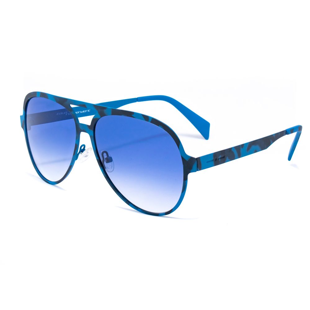 Lunettes de soleil Italia Independent en métal bleu