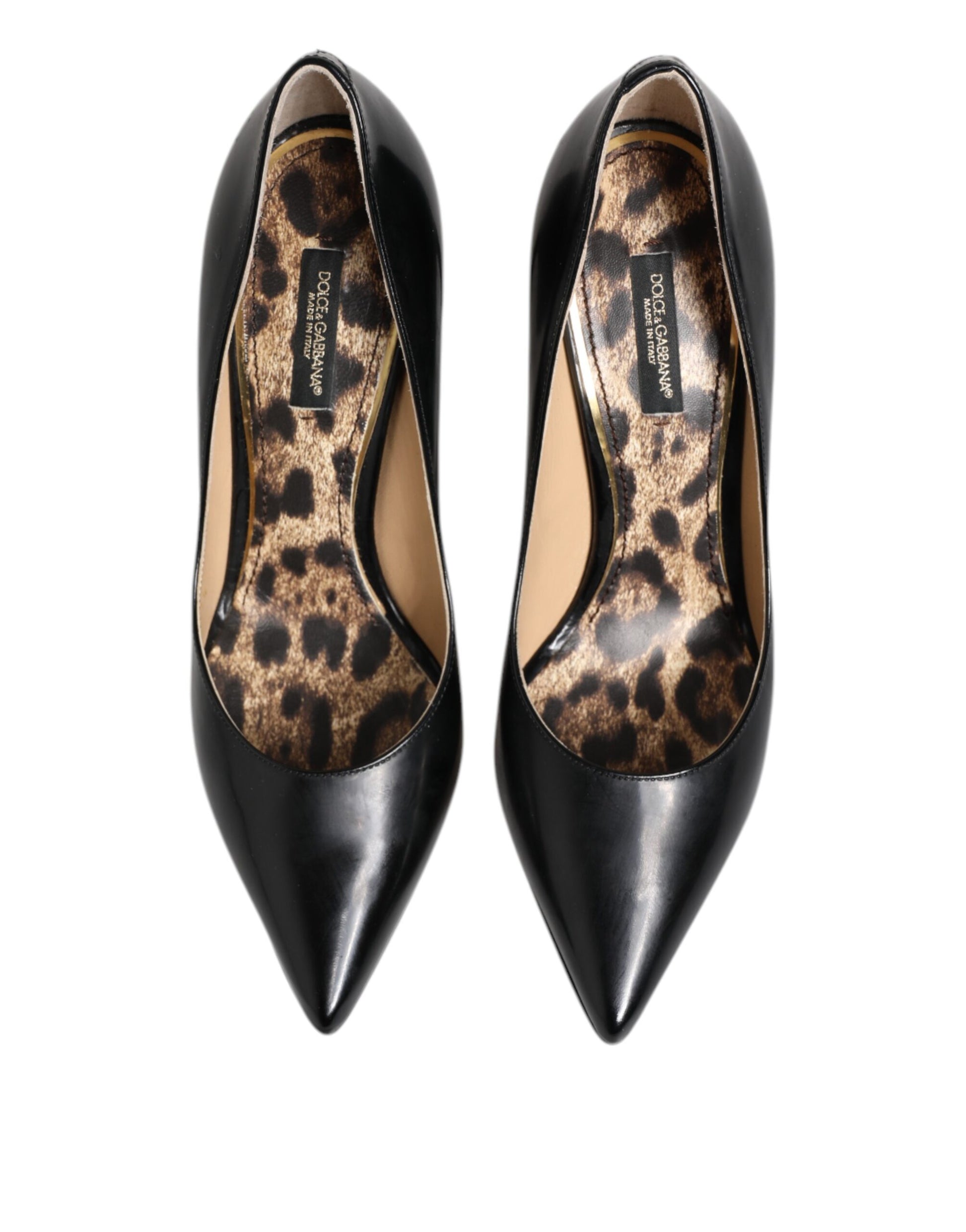 Dolce &amp; Gabbana Schwarze Pumps aus Kalbsleder mit Stilettoabsatz
