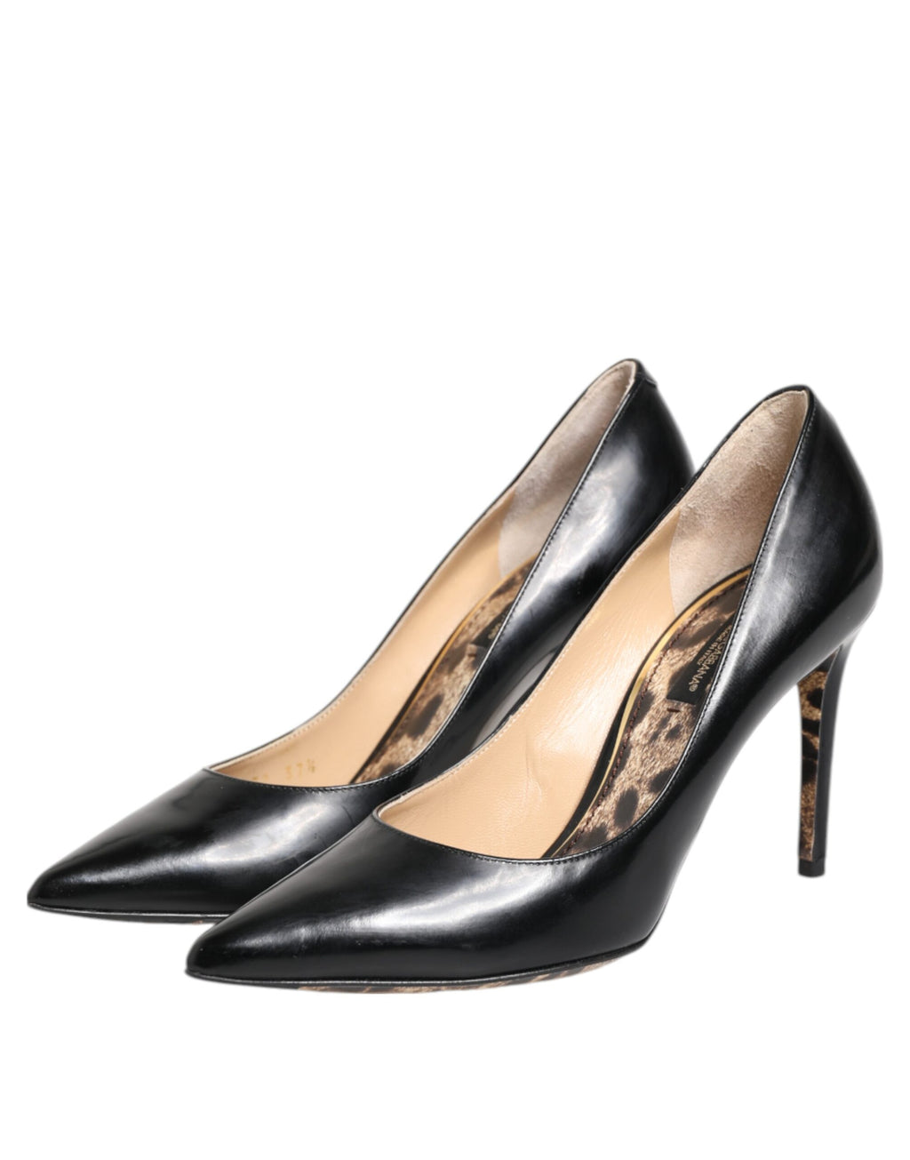 Dolce &amp; Gabbana Schwarze Pumps aus Kalbsleder mit Stilettoabsatz
