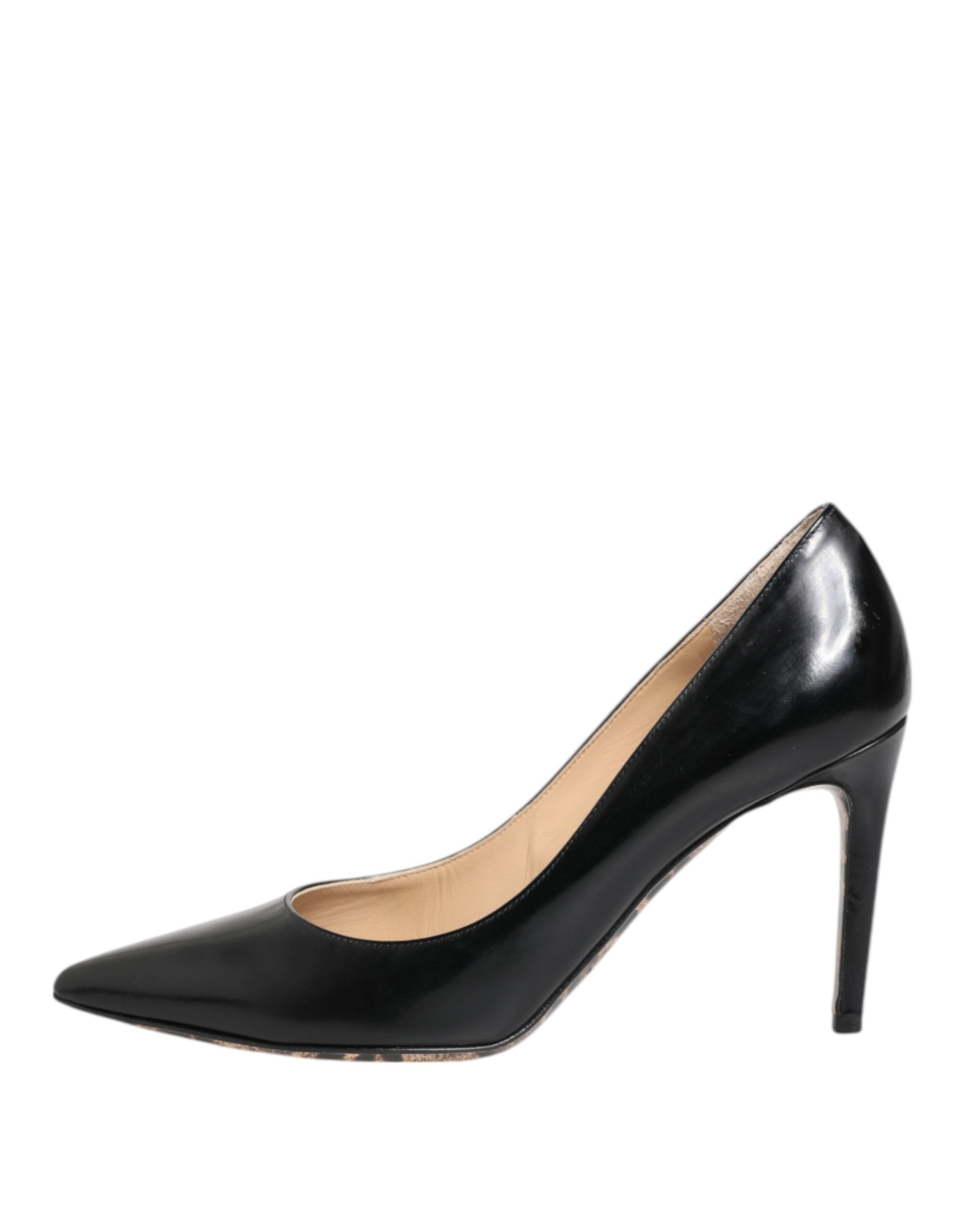 Dolce &amp; Gabbana Schwarze Pumps aus Kalbsleder mit Stilettoabsatz