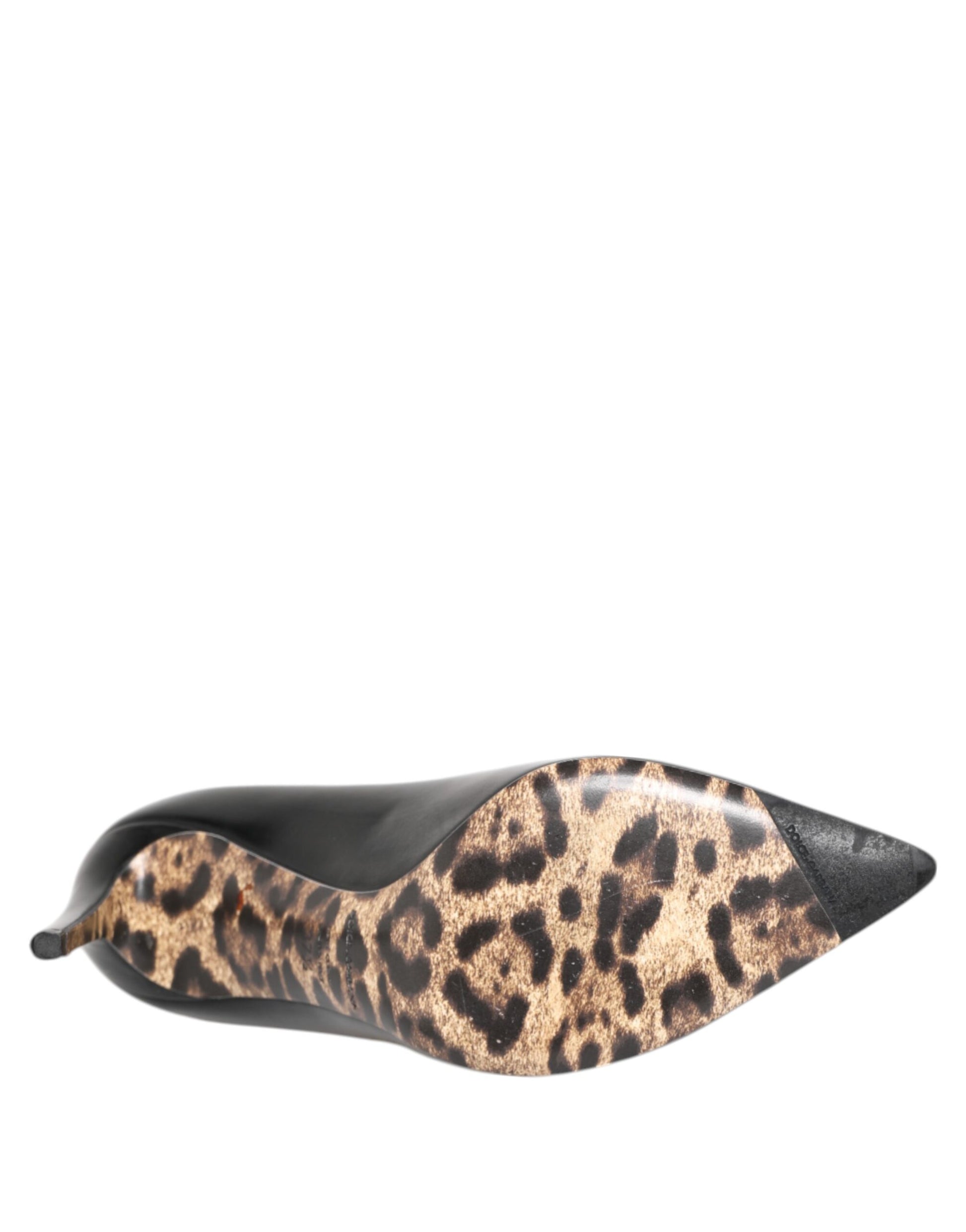 Dolce &amp; Gabbana Schwarze Pumps aus Kalbsleder mit Stilettoabsatz