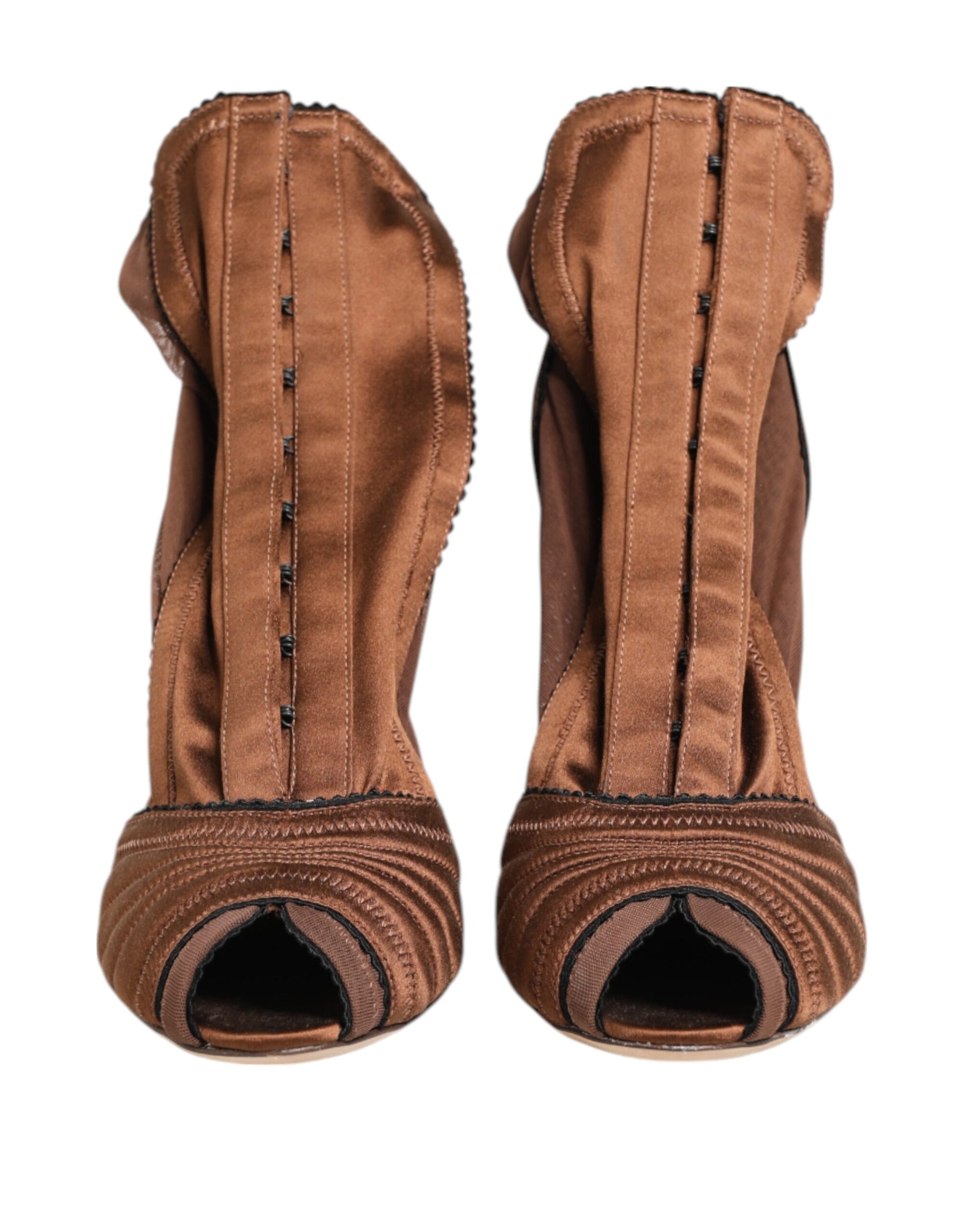 Dolce & Gabbana Bottines à talons hauts marron Bette