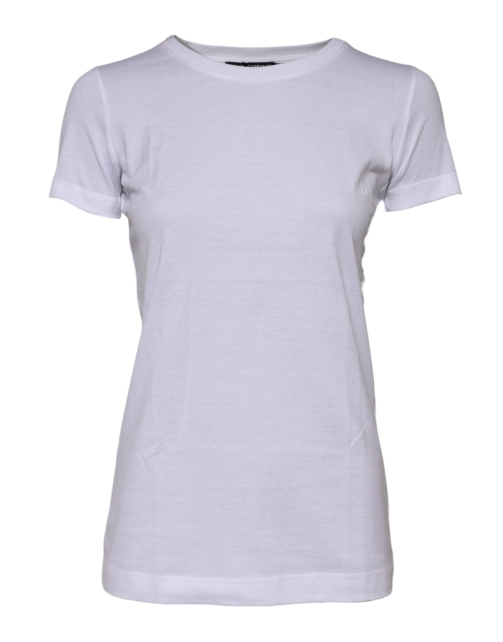 T-shirt Dolce & Gabbana en coton blanc à col rond et manches courtes