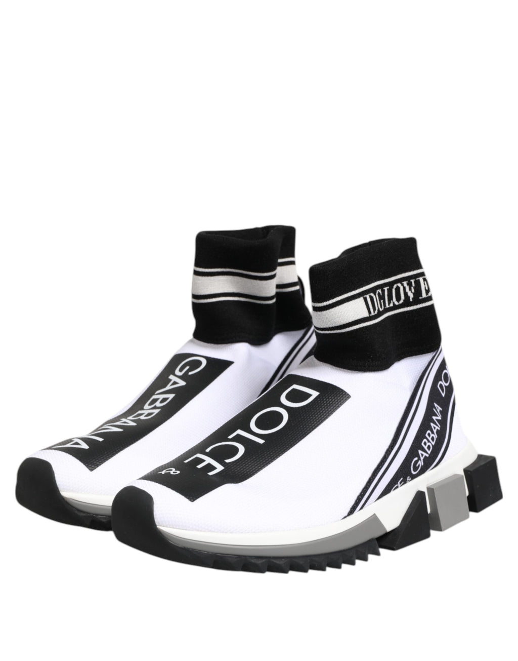 Chaussures Baskets Dolce & Gabbana Sorrento Chaussettes Blanches Noires