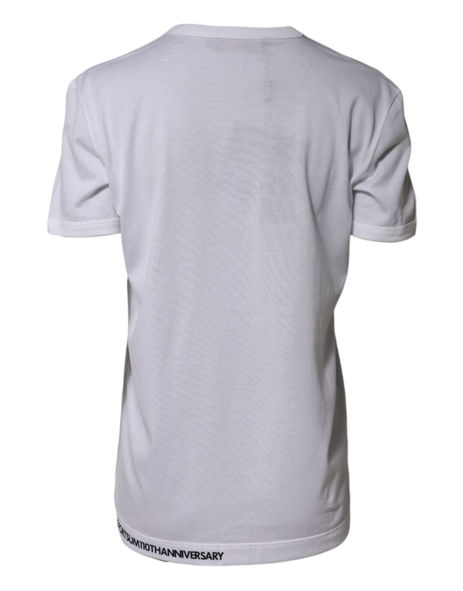 T-shirt ras du cou en coton blanc Dolce & Gabbana DG Loves Moscow