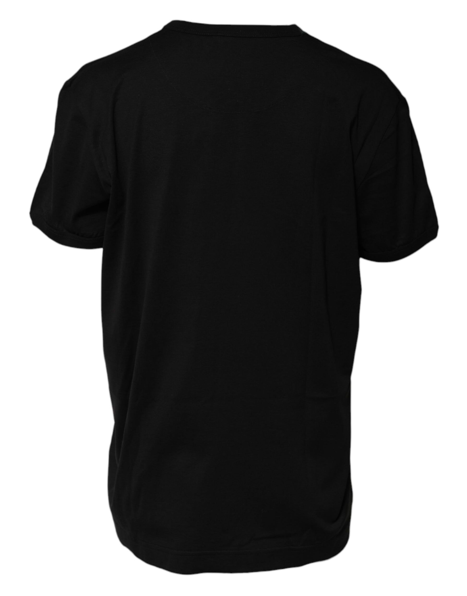 T-shirt Dolce & Gabbana en coton noir « Goodluck » à col rond