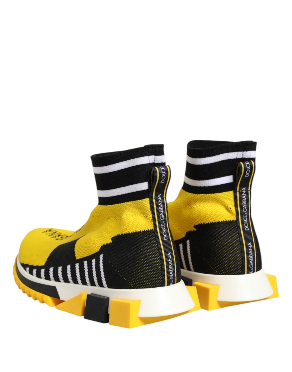 Chaussures Dolce & Gabbana Baskets Chaussettes Sorrento Jaune Noir