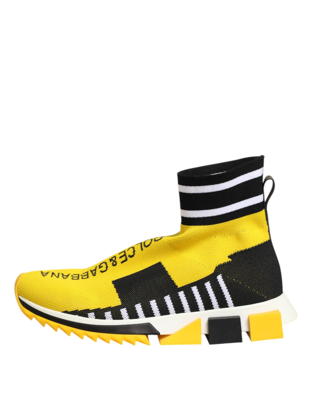 Chaussures Dolce & Gabbana Baskets Chaussettes Sorrento Jaune Noir