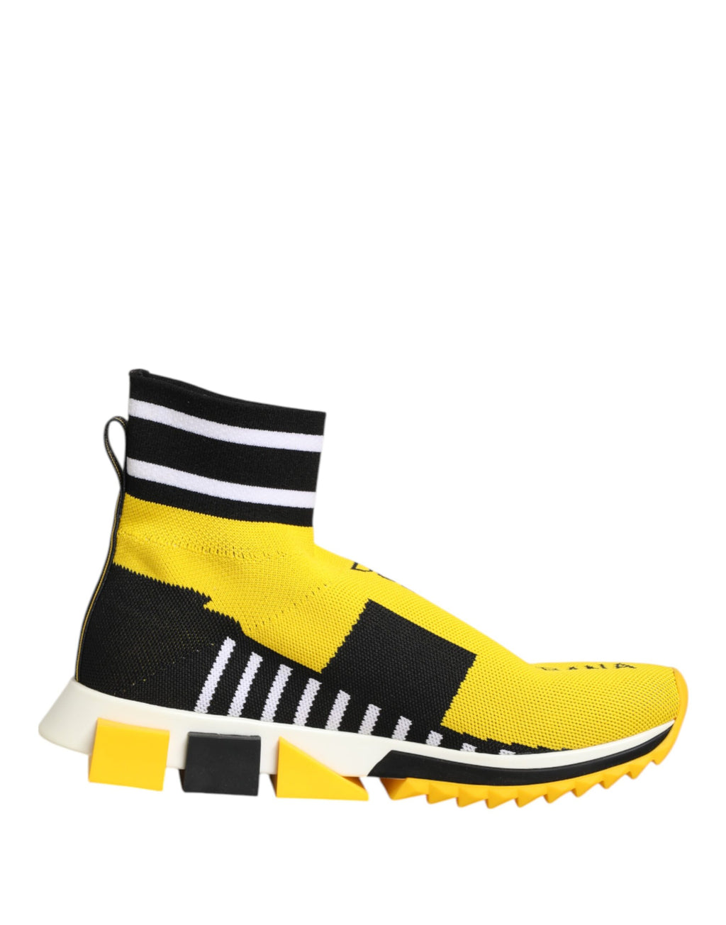 Chaussures Dolce & Gabbana Baskets Chaussettes Sorrento Jaune Noir