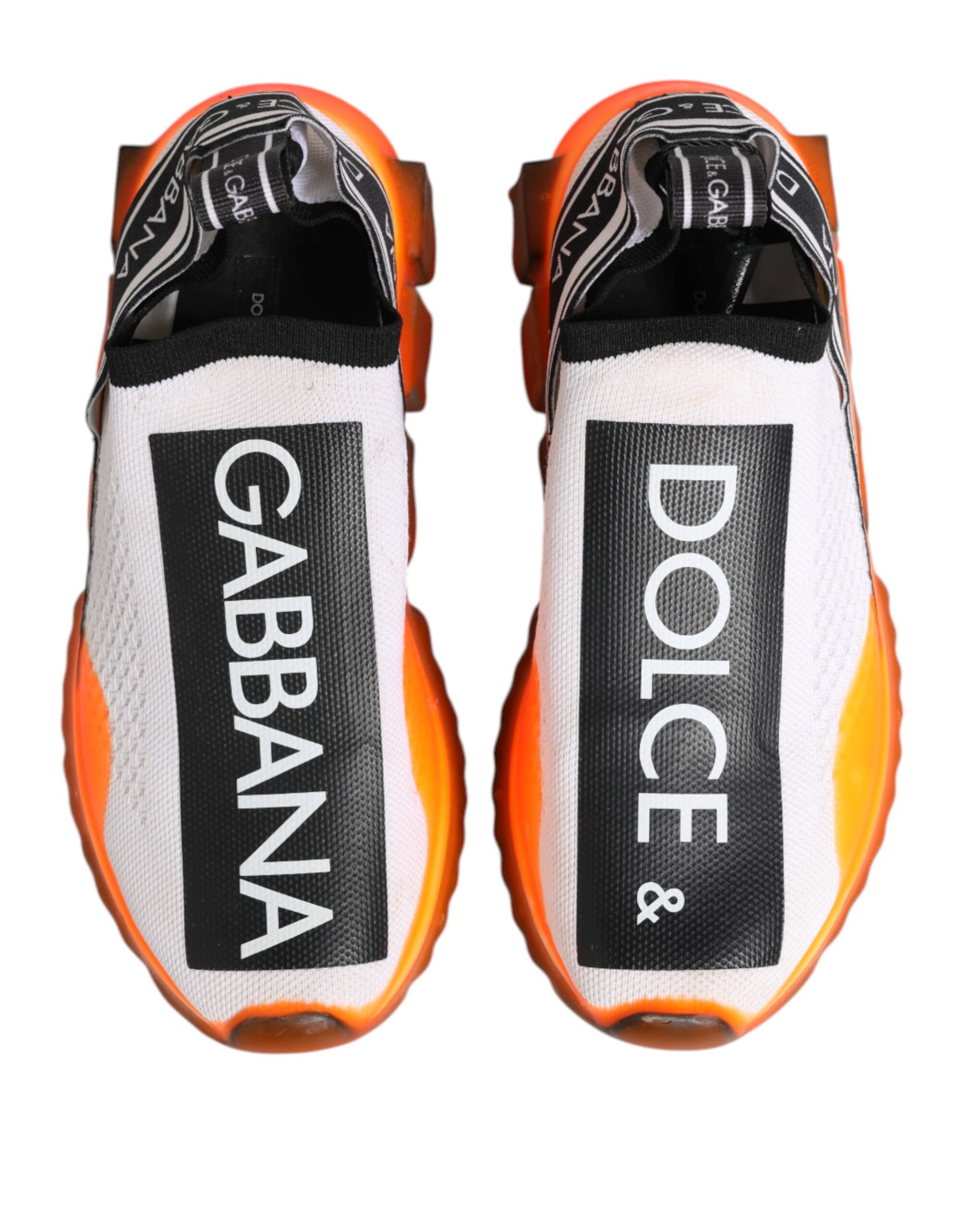 Chaussures Baskets Basses à Enfiler Dolce & Gabbana Sorrento Blanches