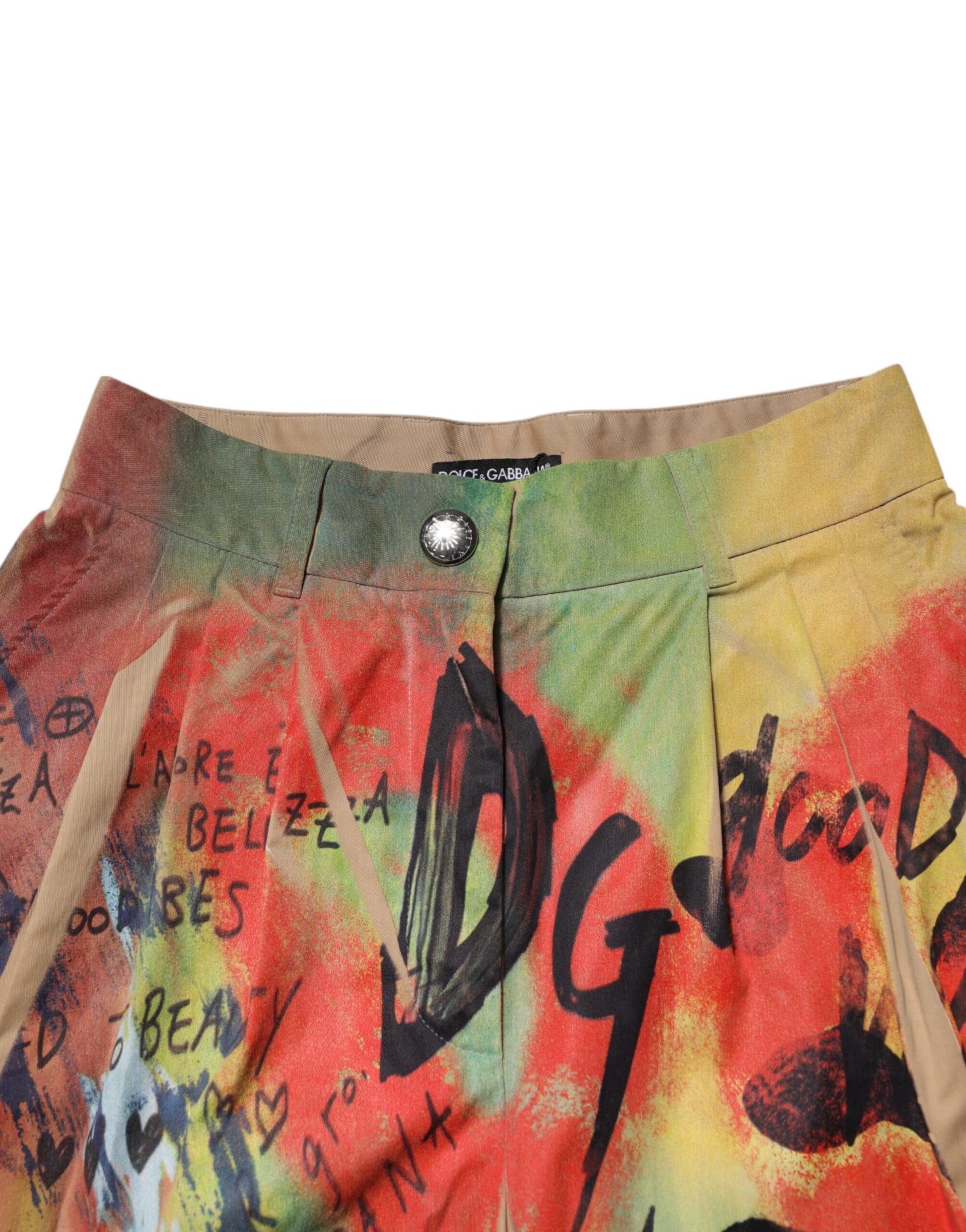 Pantalon cargo taille haute multicolore Dolce & Gabbana