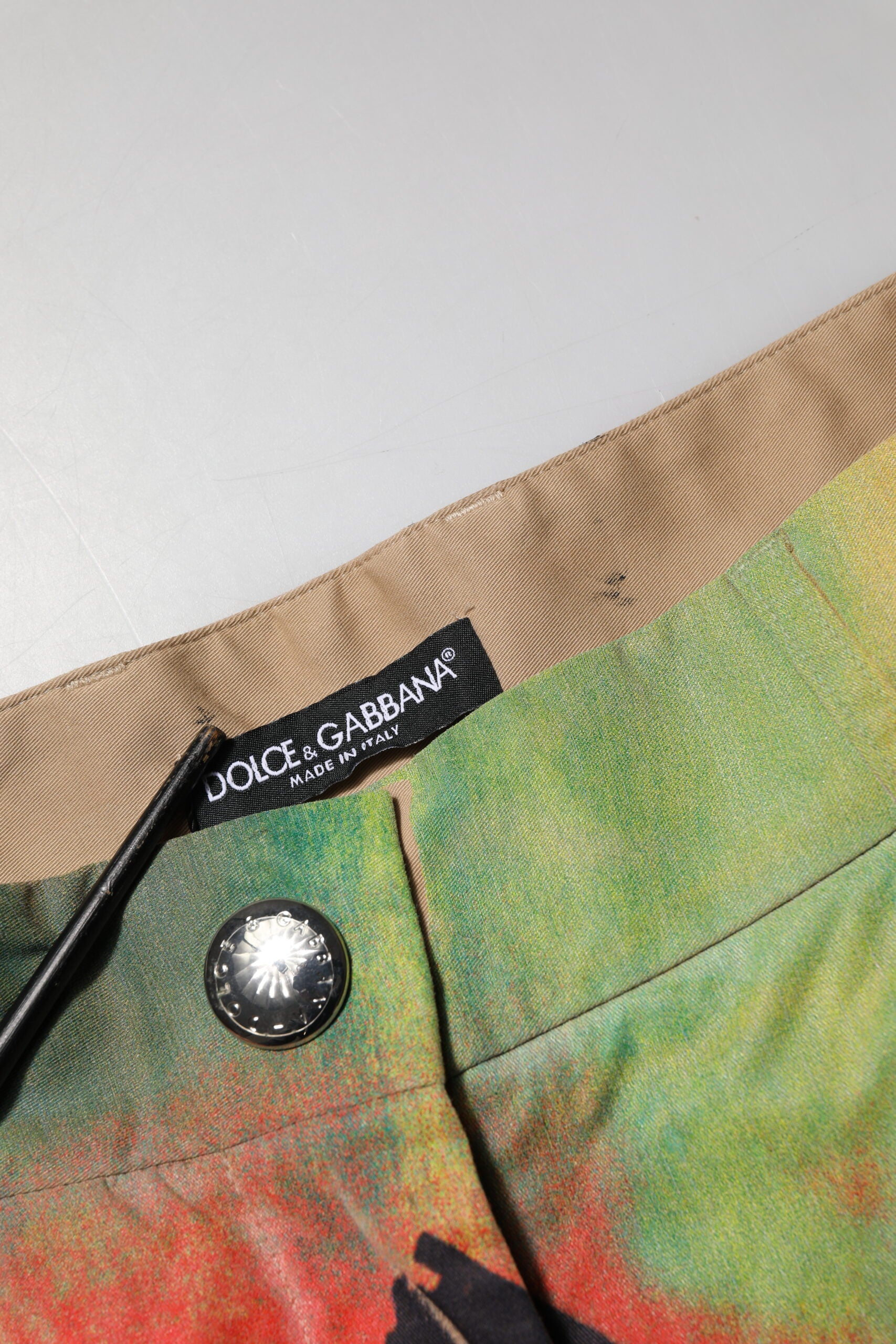 Pantalon cargo taille haute multicolore Dolce & Gabbana