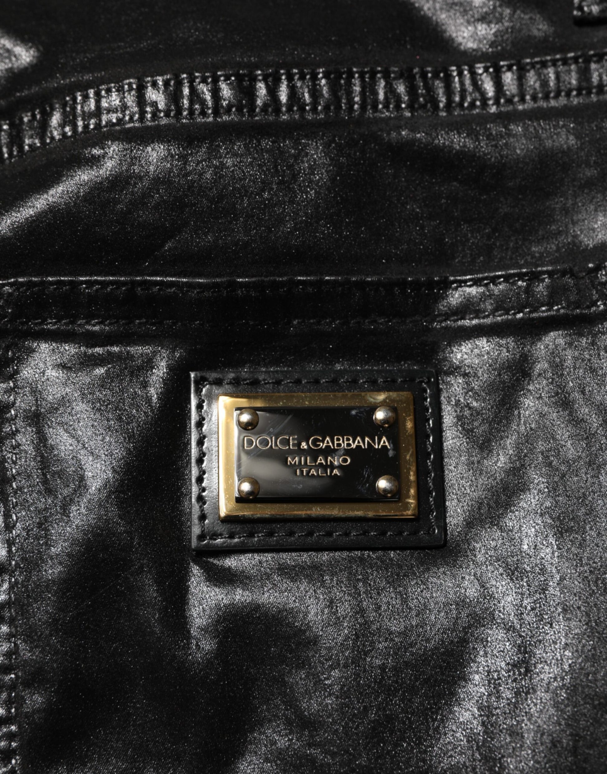 Jean skinny taille haute GRACE noir Dolce & Gabbana