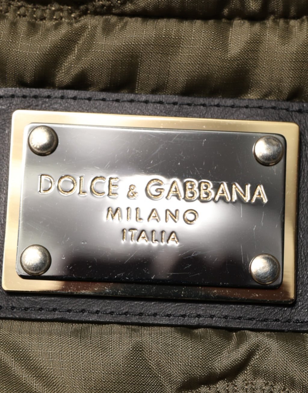 Doudoune matelassée Dolce & Gabbana en polyester patchwork multicolore