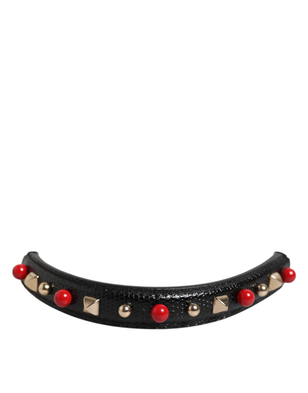 Bandoulière Dolce & Gabbana en cuir noir ornée pour femme