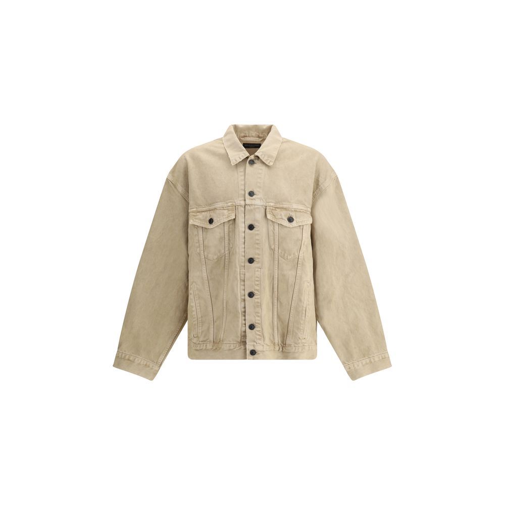 Balenciaga Beige Cotton Denim Jacket