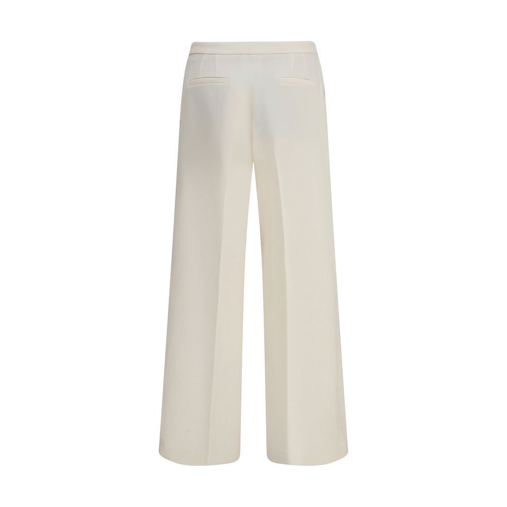 Cruna Cream Polyester Casual Pants