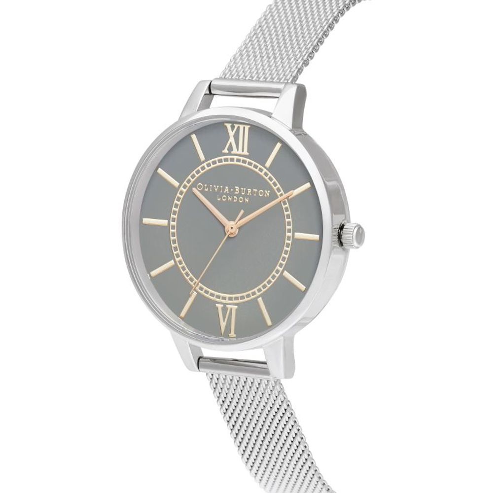 Olivia Burton – Silberne Edelstahluhr
