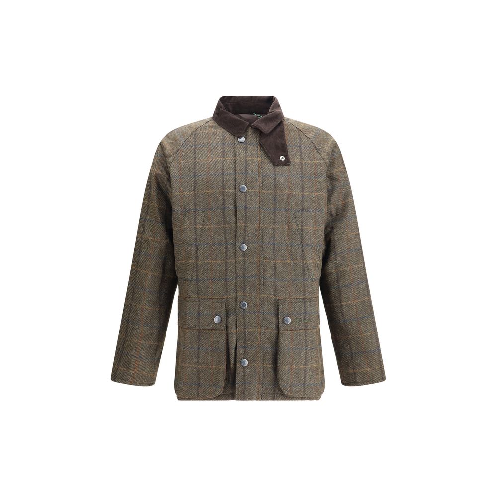 Barbour Green Wool Coat