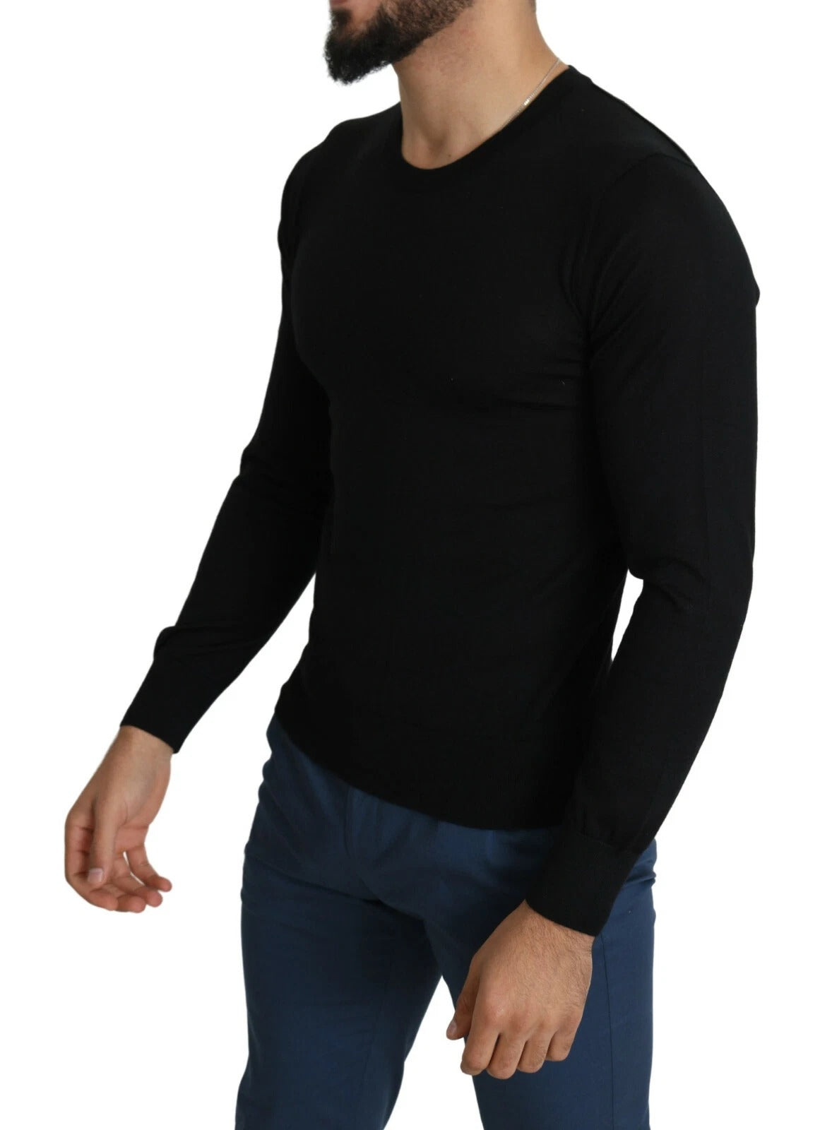 Pull Col Rond Dolce & Gabbana en Cachemire Noir