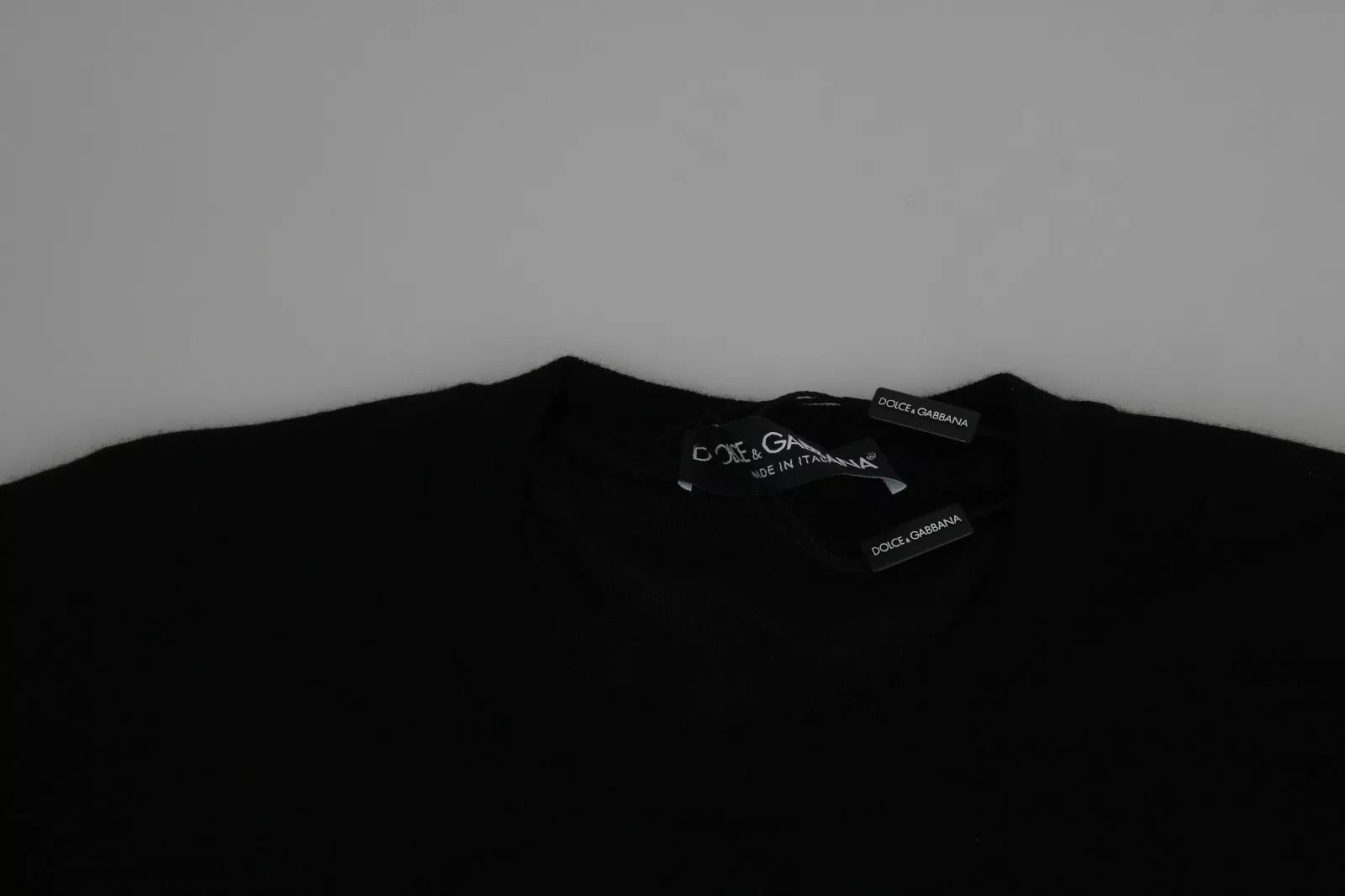 Pull Col Rond Dolce & Gabbana en Cachemire Noir