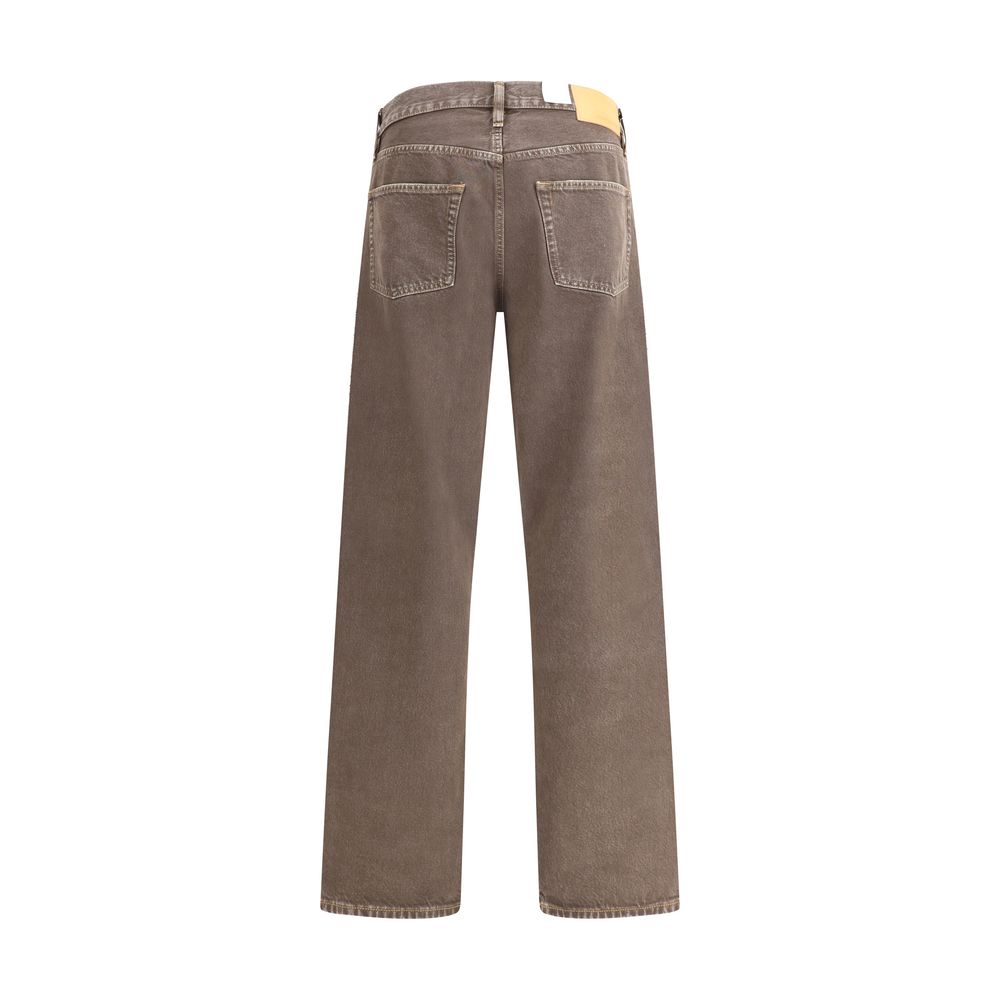 Lockere Jeans mit Sonnenblumen-Print