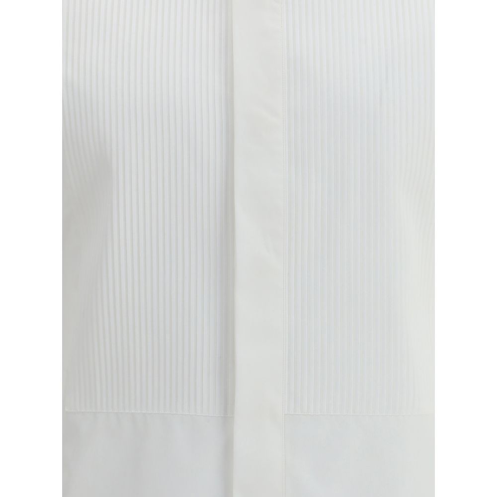 Finamore White Cotton Dress Shirt