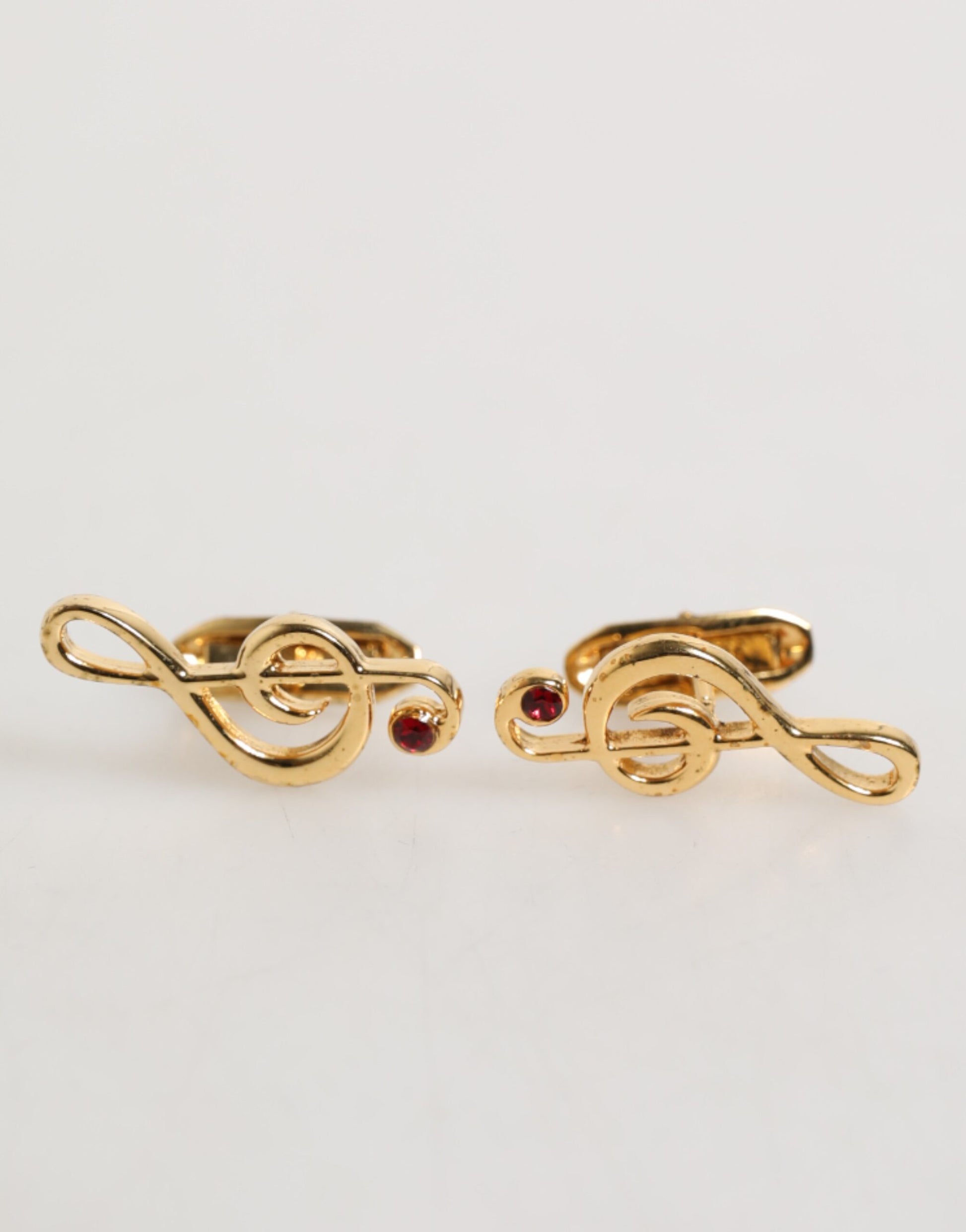 Dolce & Gabbana Broche en métal doré Note de musique Accessoire Homme Boutons de manchette