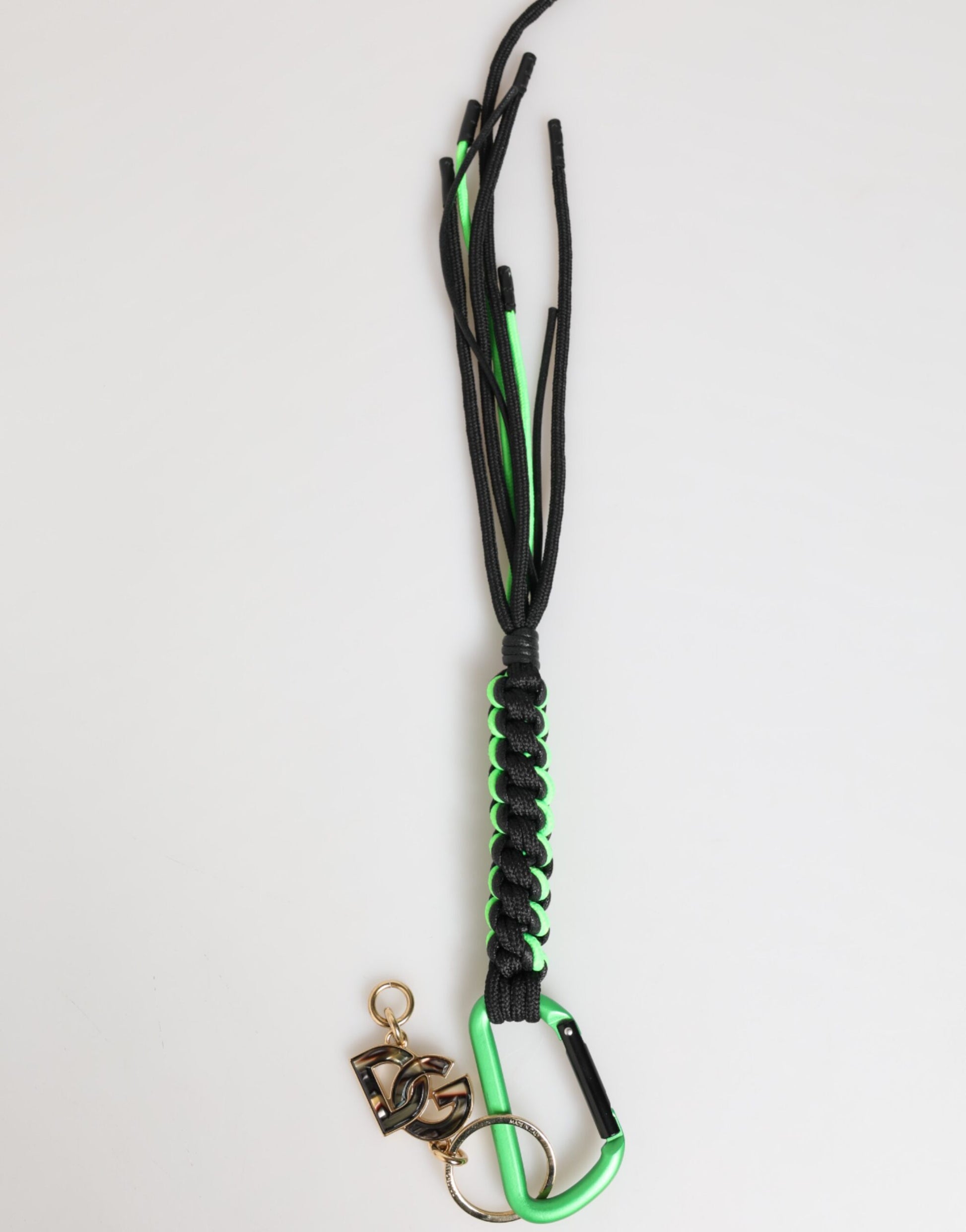 Dolce & Gabbana Multicolor Polyester Tape String DG Logo Keychain Keyring