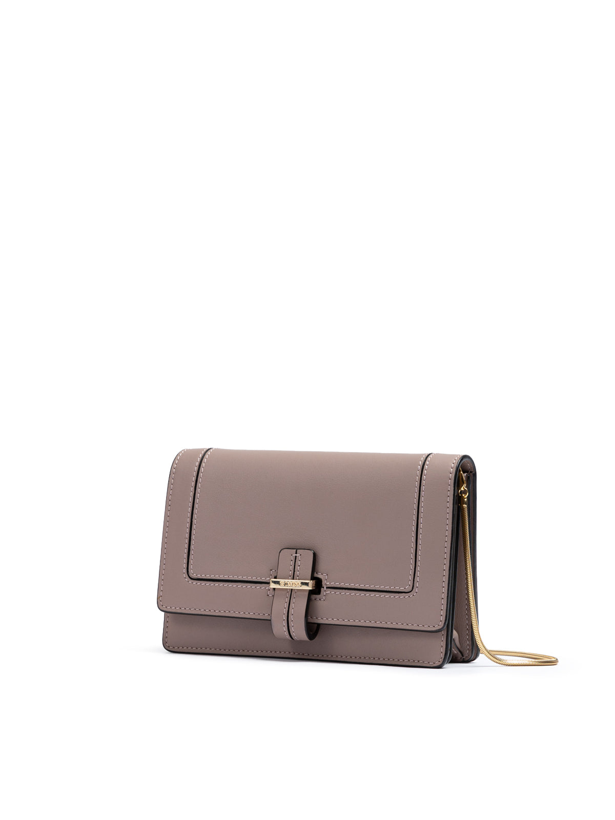 Giada Clutch aus puderrosa Leder