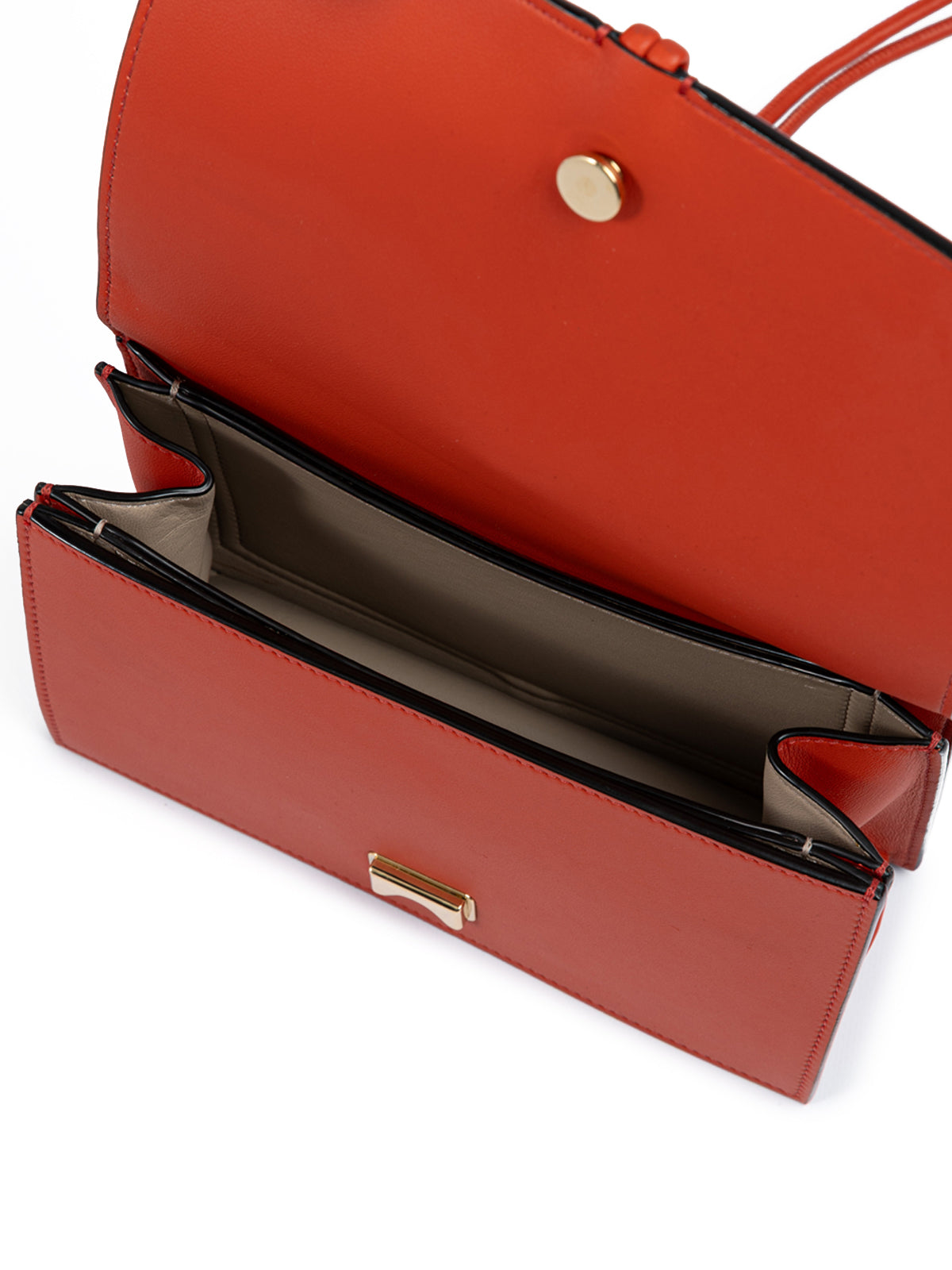 Giada Clutch aus rotem Leder