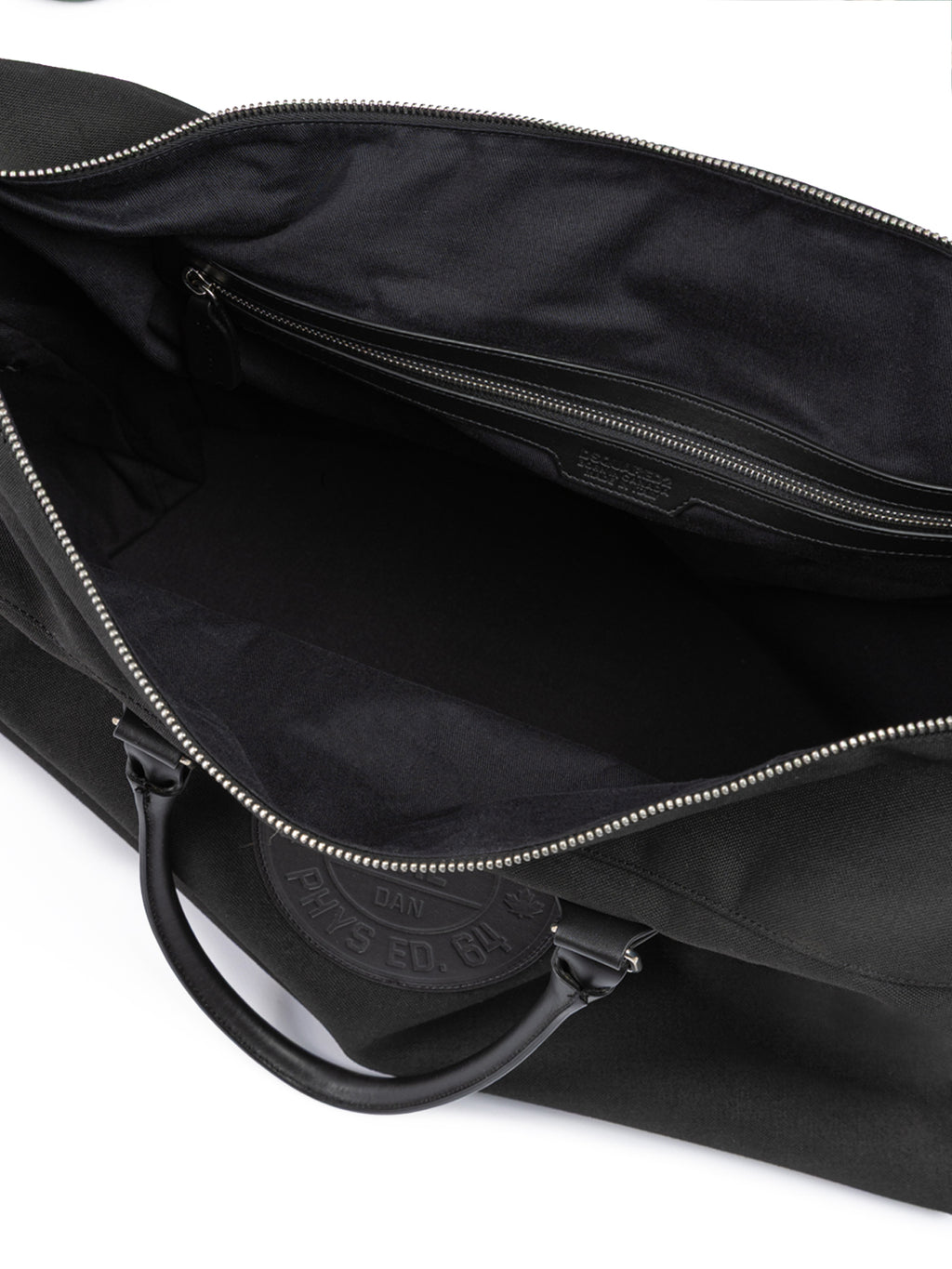 Dsquared² Schwarze Stoff-Wochenend-Reisetasche