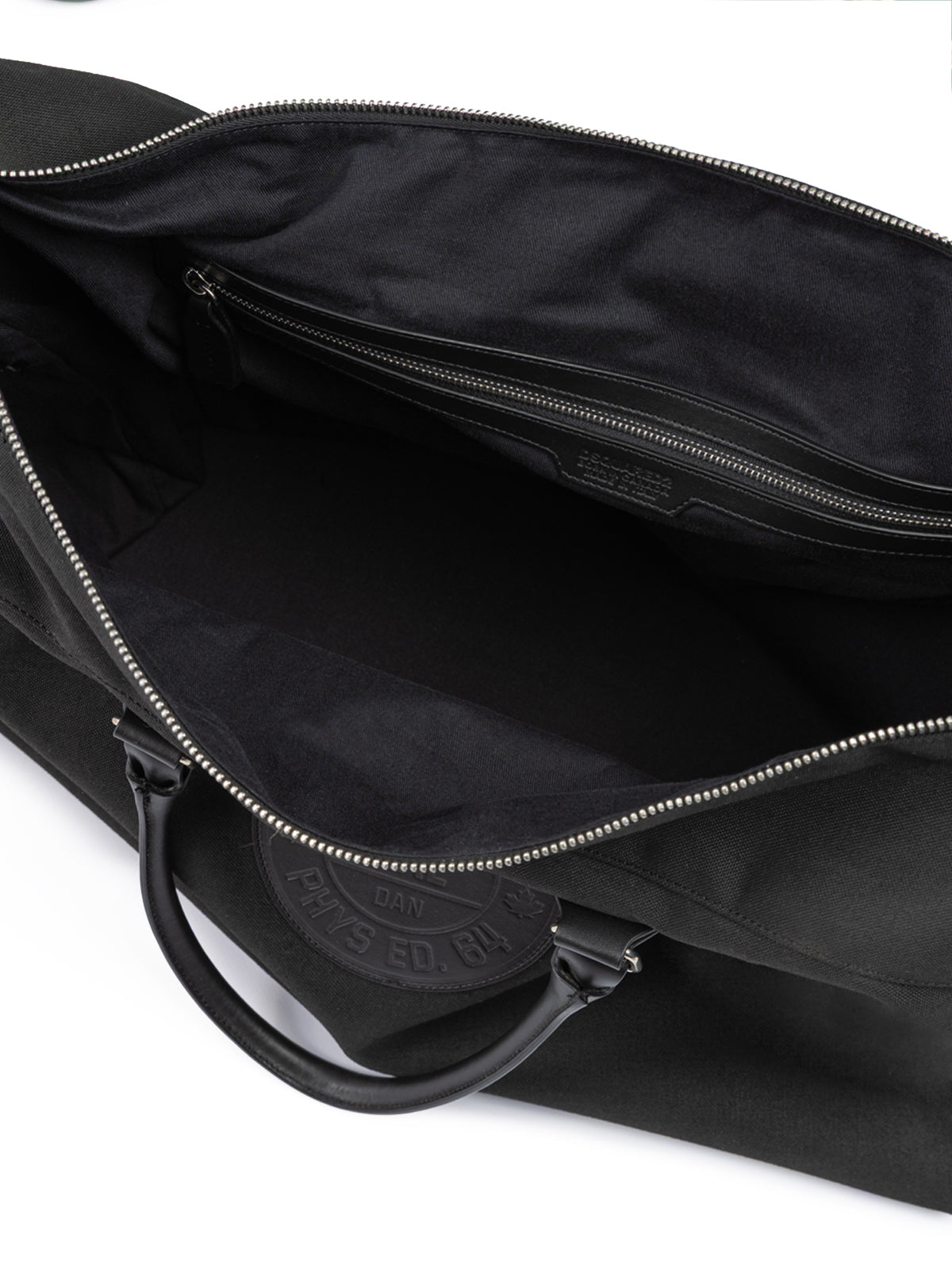 Dsquared² Schwarze Stoff-Wochenend-Reisetasche