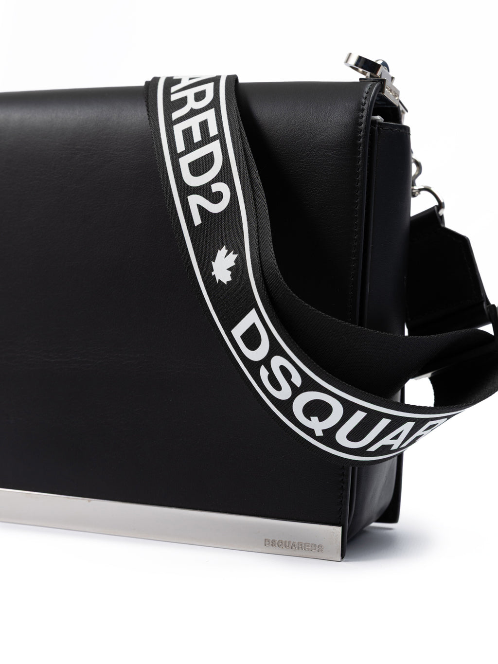 Dsquared² Schwarze Umhängetasche aus Leder
