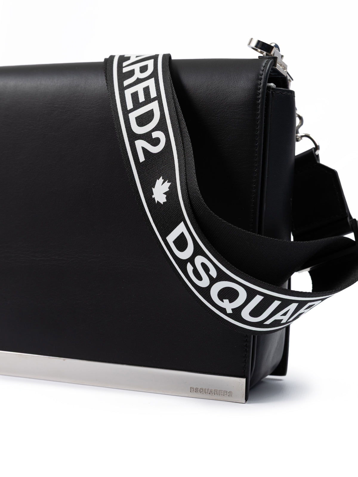 Dsquared² Schwarze Umhängetasche aus Leder