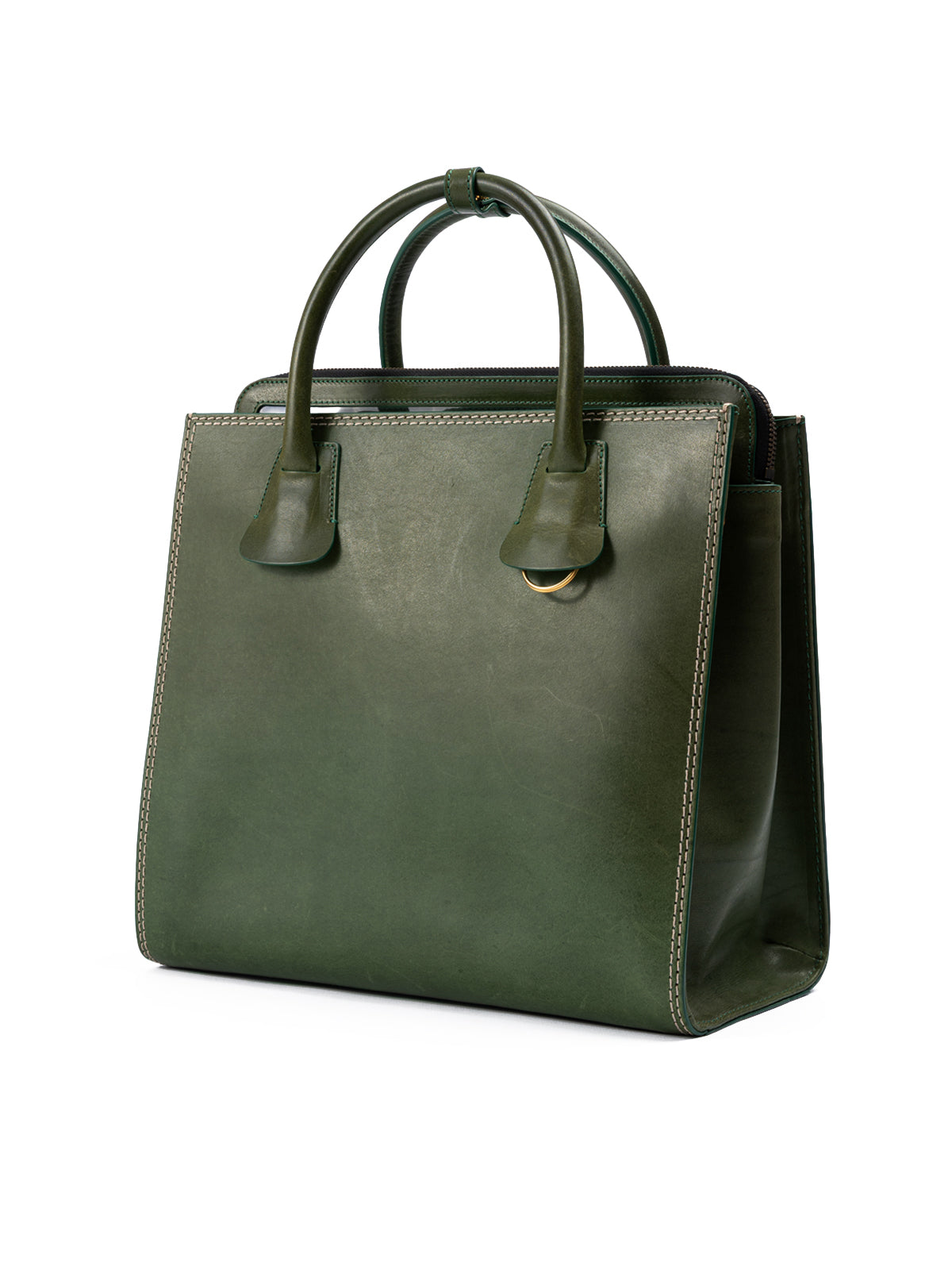 Dsquared² Grüne Leder-Tragetasche