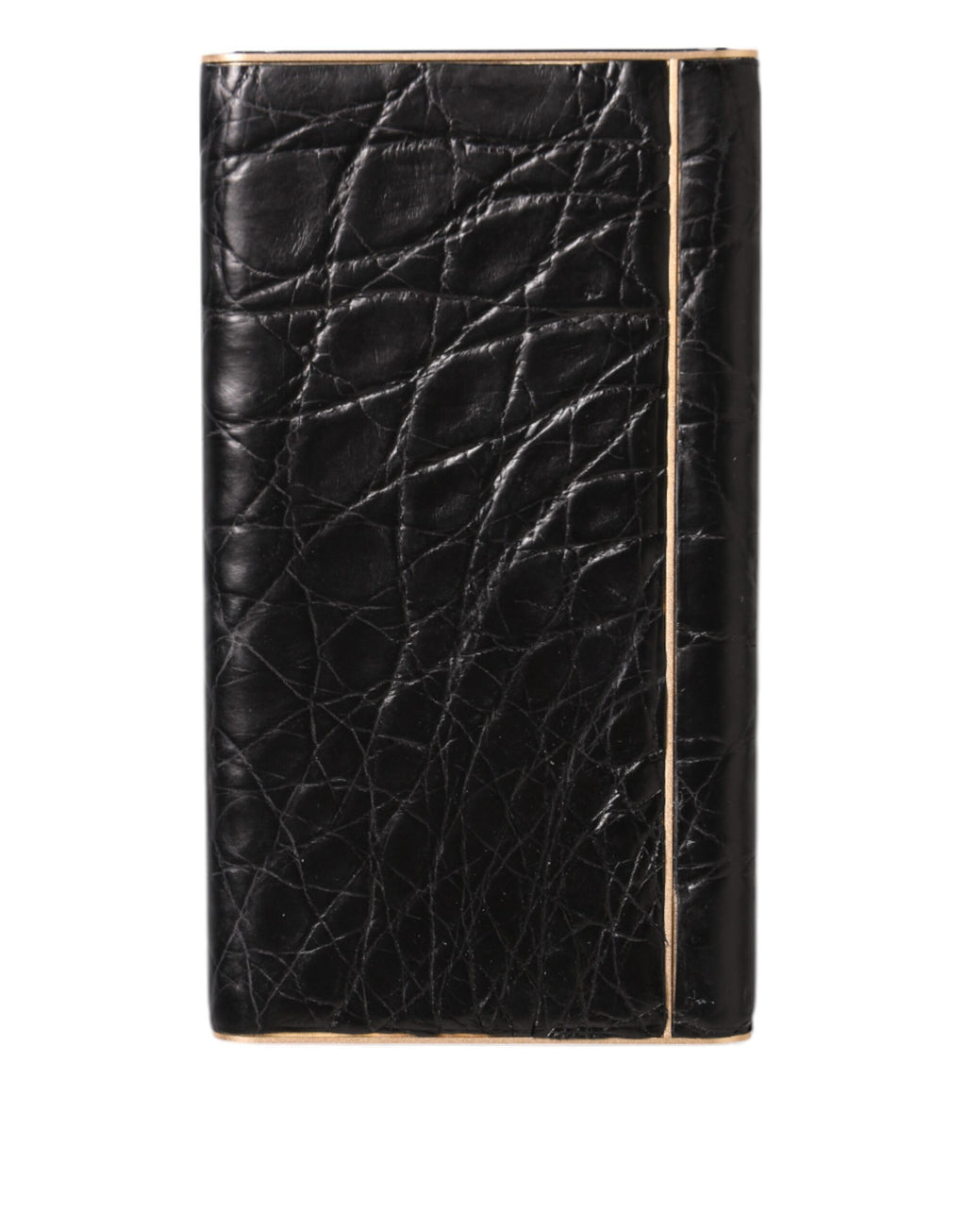 Chargeur USB Power Bank Dolce & Gabbana en cuir noir gaufré exotique 3000 mAh