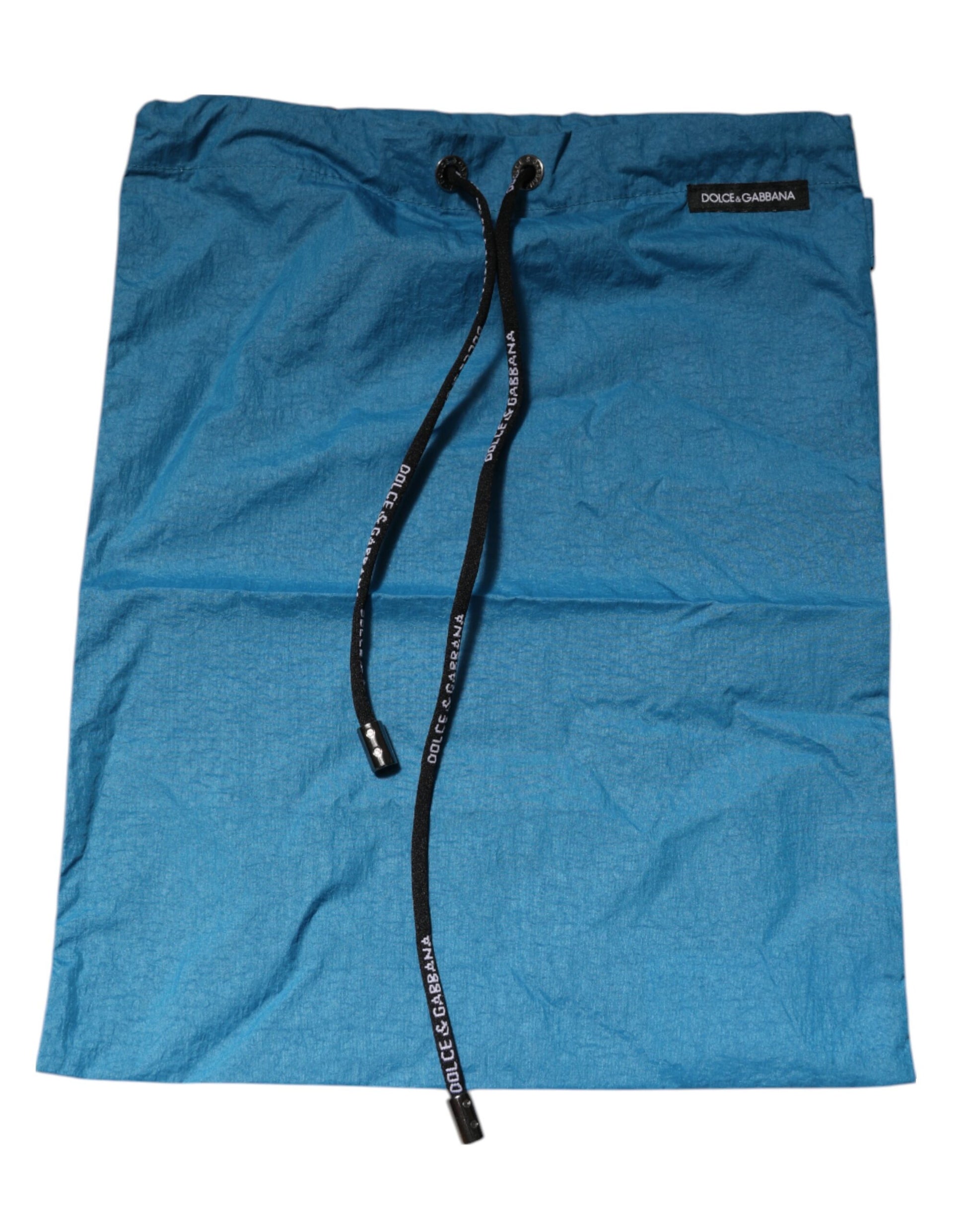 Short de bain Dolce & Gabbana Beachwear avec logo à la taille bleu